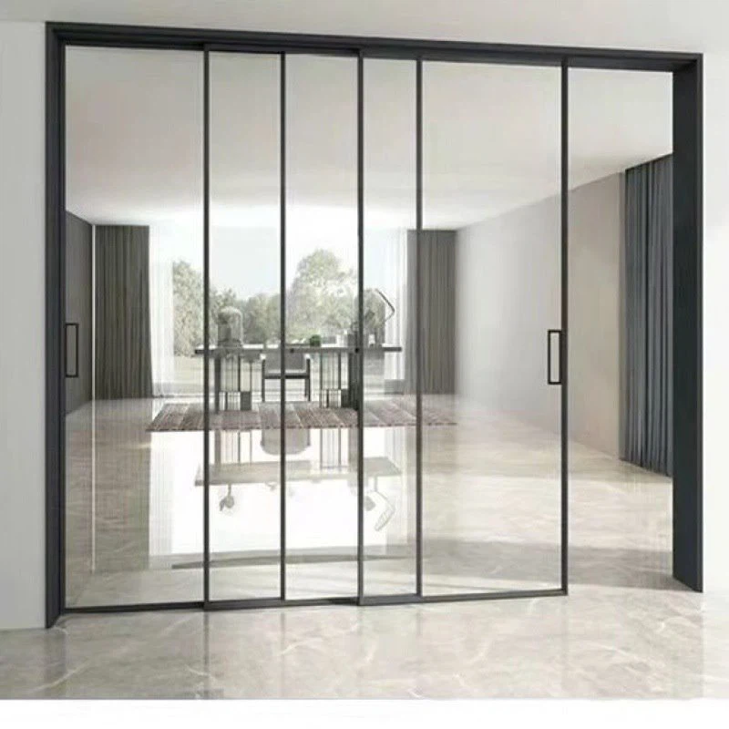 Portes coulissantes minces en aluminium